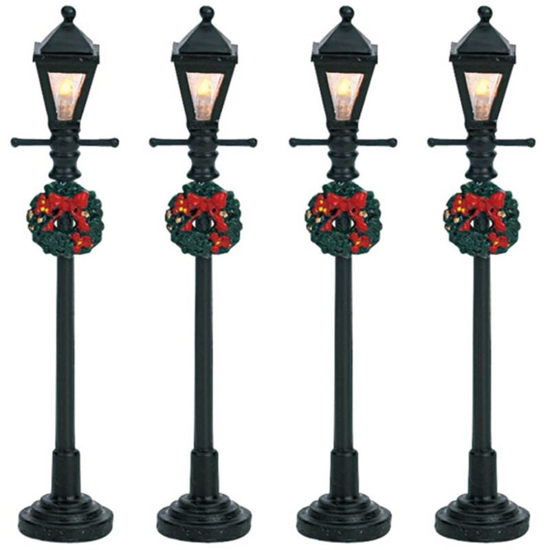 foto del prodotto gas lantern street lamp set of 4 b o 4.5v cod. 64498