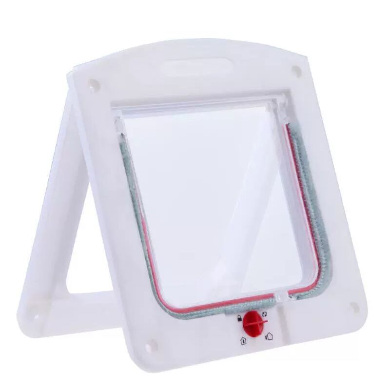 foto del prodotto gattaiola per gatti e cani di piccola taglia, con porta con microchip e 4 modalit di chiusura, facile da installare e utilizzare 24cm20cm3cm 