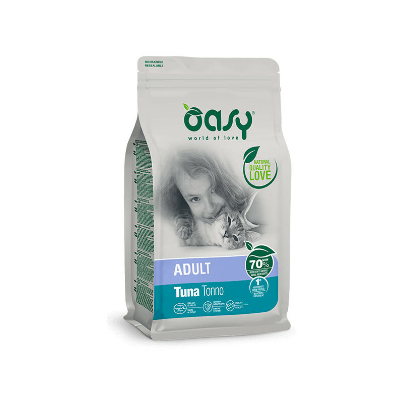 foto del prodotto gatto adult con tonno da 300 gr oasy