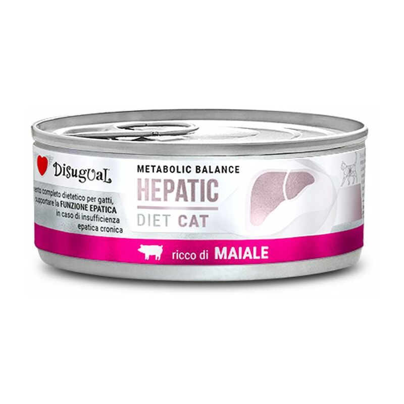 foto del prodotto gatto dieta hepatic 85gr maiale disugual