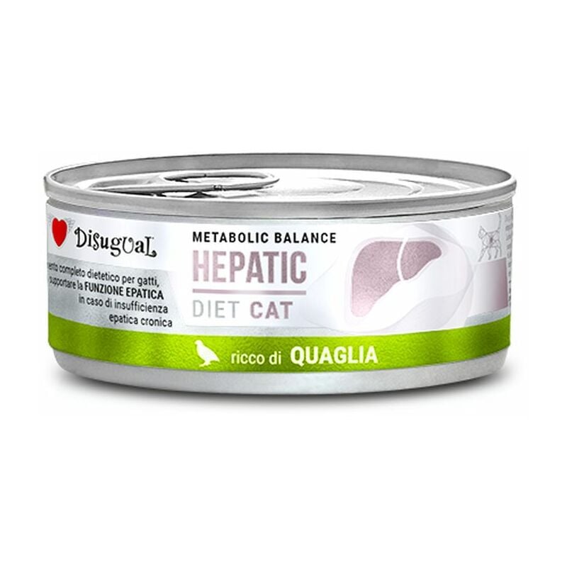 foto del prodotto gatto dieta hepatic 85gr quaglia disugual