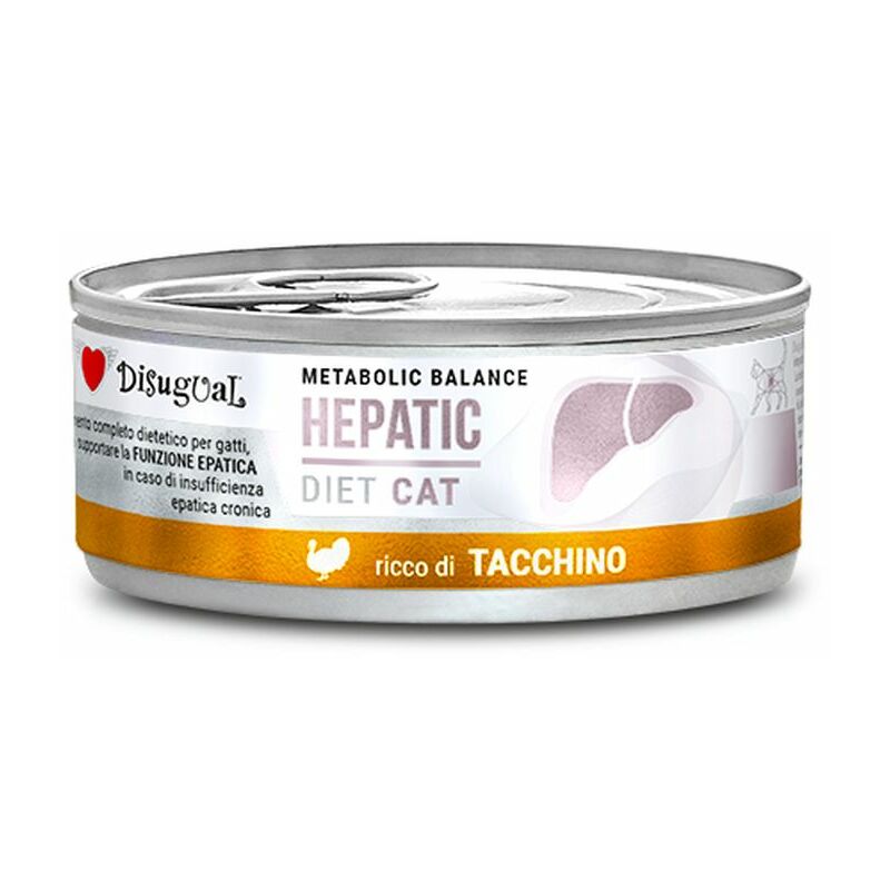 foto del prodotto gatto dieta hepatic 85gr tacchino disugual