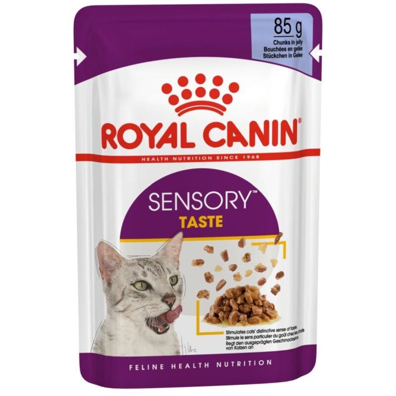 foto del prodotto gatto fhn sensory taste bocconcini in gelatina 85gr - royal canin