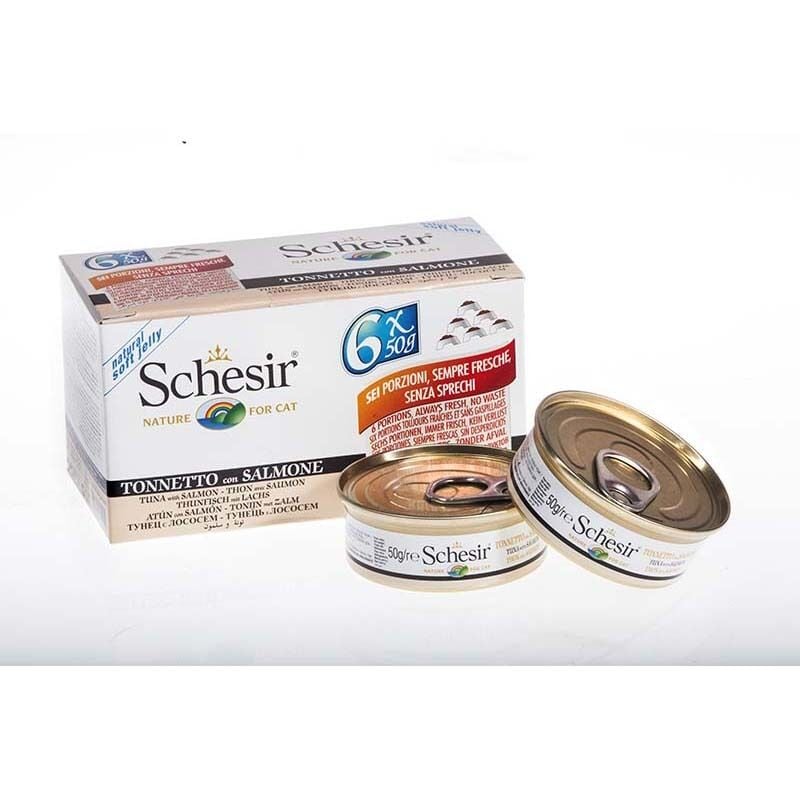 foto del prodotto gatto in gelatina confezione da 6 x 50g schesir