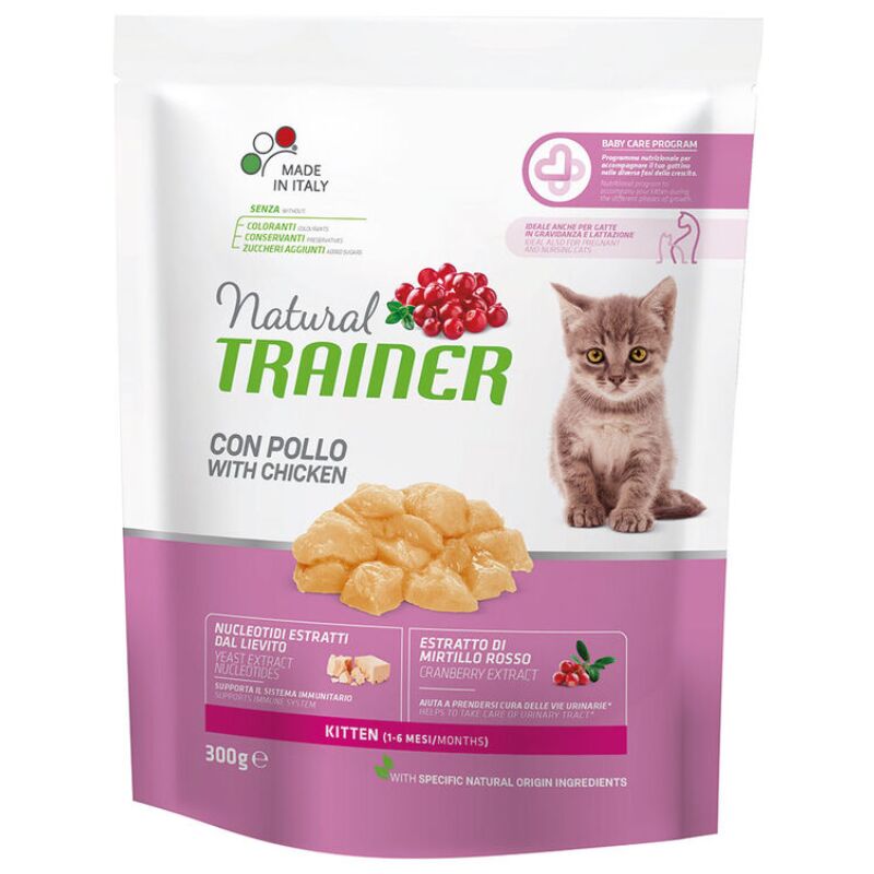 foto del prodotto gatto kitten 300gr pollo bocconcini natural trainer