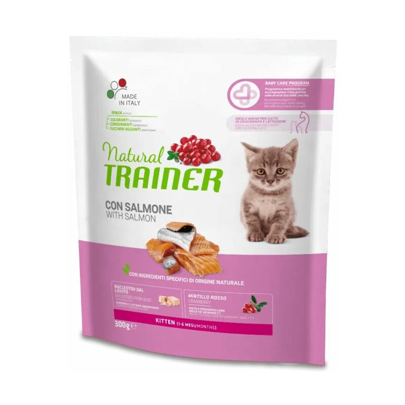 foto del prodotto gatto kitten 300gr salmone trainer