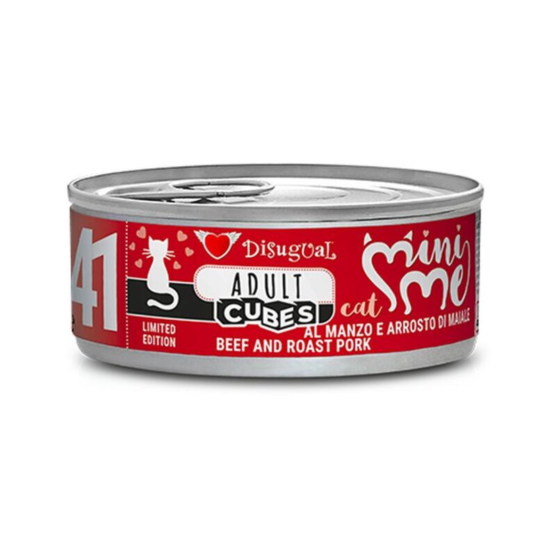 foto del prodotto gatto mini me cubes 85gr 41 manzo e arrosto di maiale disugual