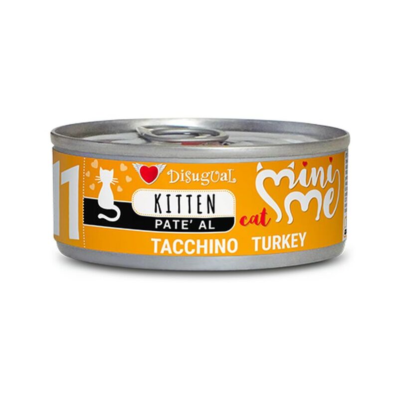 foto del prodotto gatto mini me kitten 85gr 11 tacchino disugual