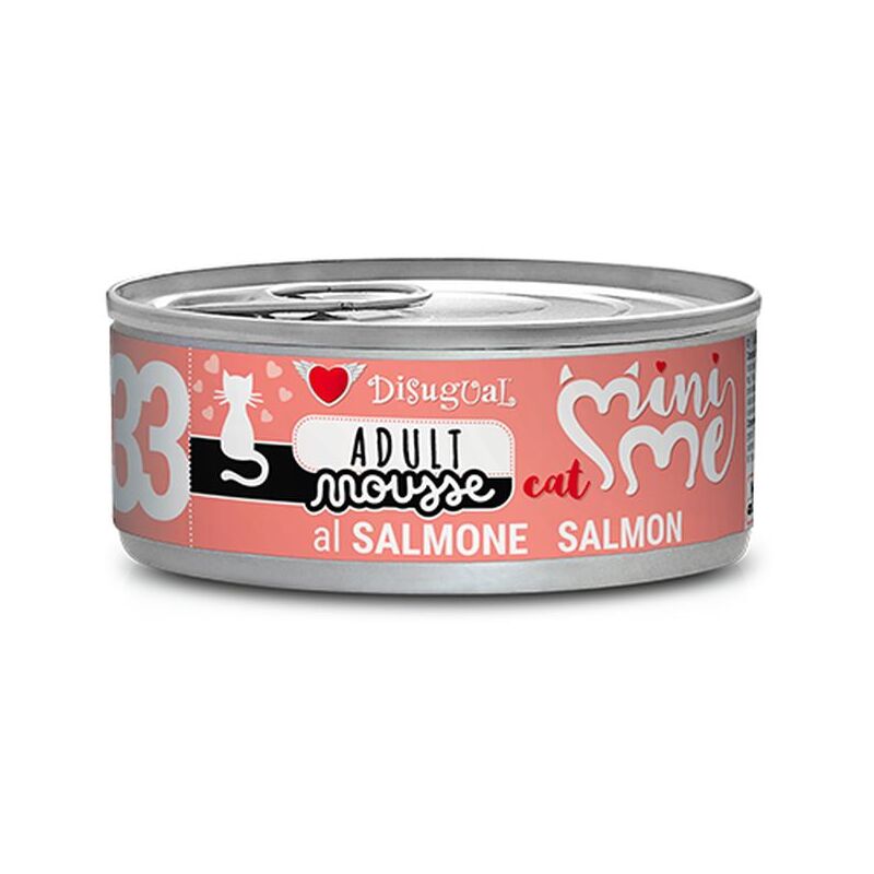 foto del prodotto gatto mini me mousse 85gr 33 salmone disugual