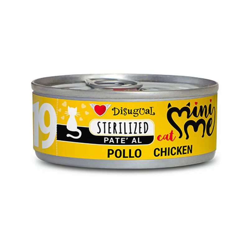 foto del prodotto gatto mini me sterilized 85gr 19 pollo disugual