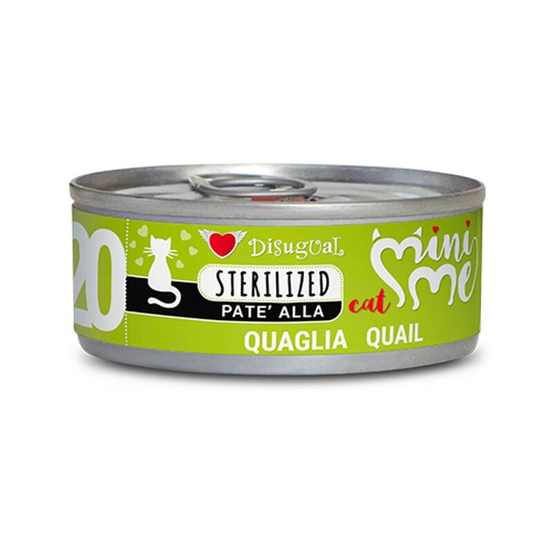 foto del prodotto gatto mini me sterilized 85gr 20 quaglia disugual