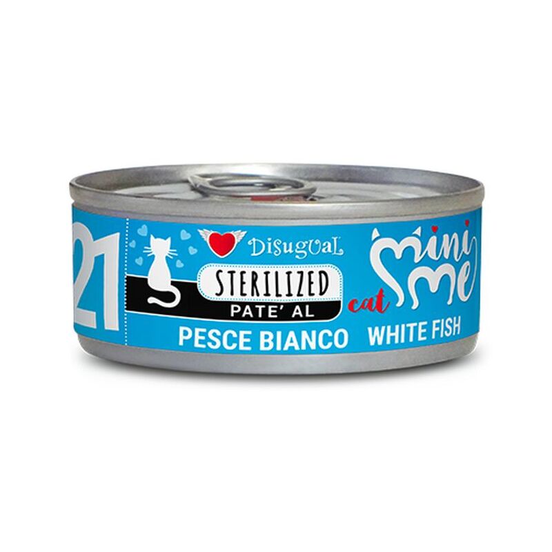 foto del prodotto gatto mini me sterilized 85gr 21 pesce bianco disugual