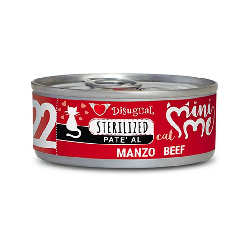 foto del prodotto gatto mini me sterilized 85gr 22 manzo disugual