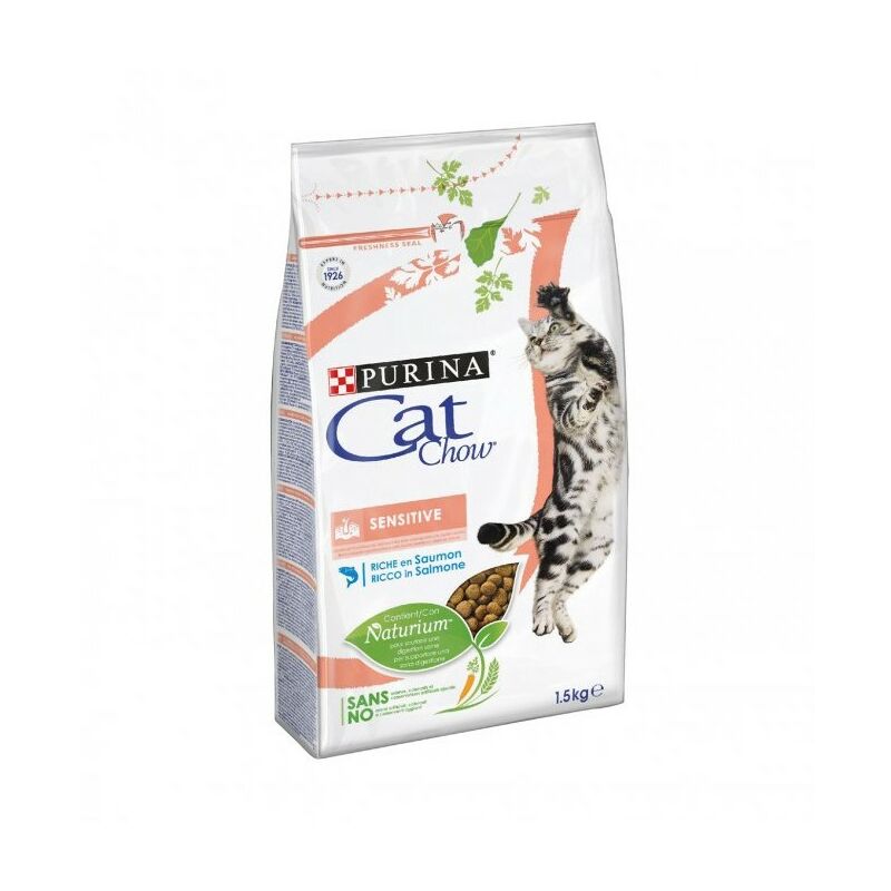 foto del prodotto gatto sensitive salmone 1,5 kg purina cat chow