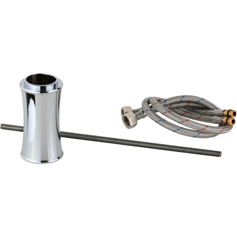 foto del prodotto gattoni rubinetteria - kit prolunga trasformazione rubinetto lavabo tipo alto in colore cromo gattoni orta ktp100/27c0 cromo