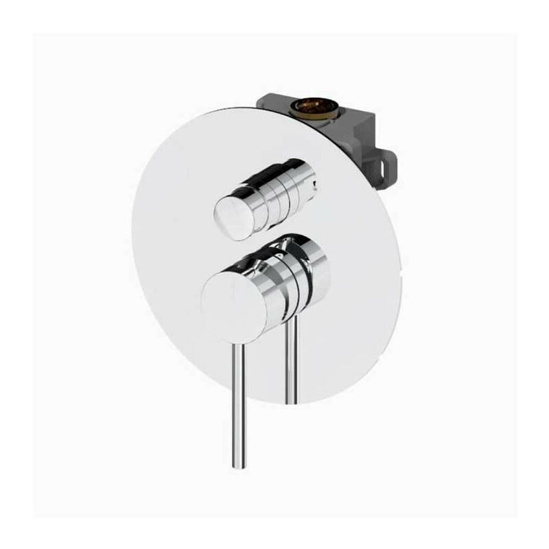 foto del prodotto gattoni rubinetteria - miscelatore incasso per doccia 2 vie con deviatore manuale gattoni circle one