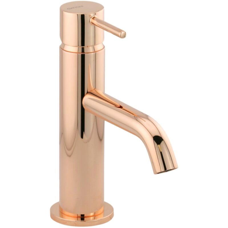 foto del prodotto gattoni rubinetteria miscelatore lavabo colore oro rosa senza piletta di scarico gattoni easy 2382 23rs senza piletta di scarico oro ros 