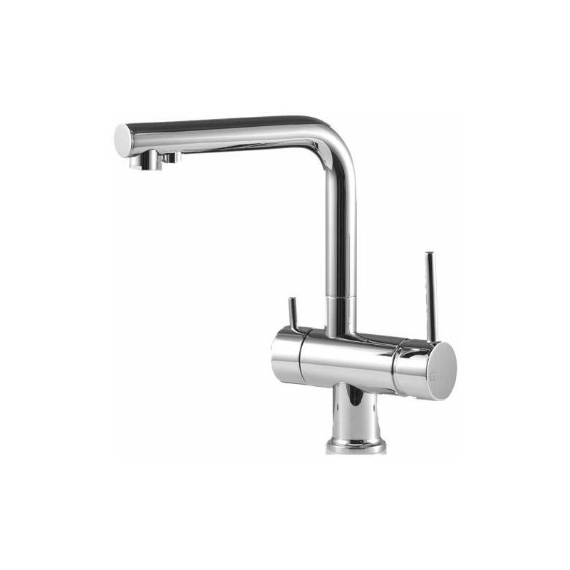 foto del prodotto gattoni rubinetteria miscelatore lavello cucina acqua depurata 3 vie gattoni 0195 pcc0 cromo