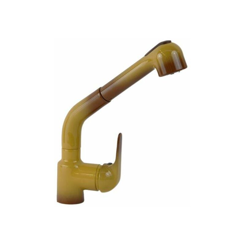foto del prodotto gattoni rubinetteria miscelatore lavello cucina canna alta doccia estraibile colore terra di francia gattoni callisto 0400 pc0t terra di francia