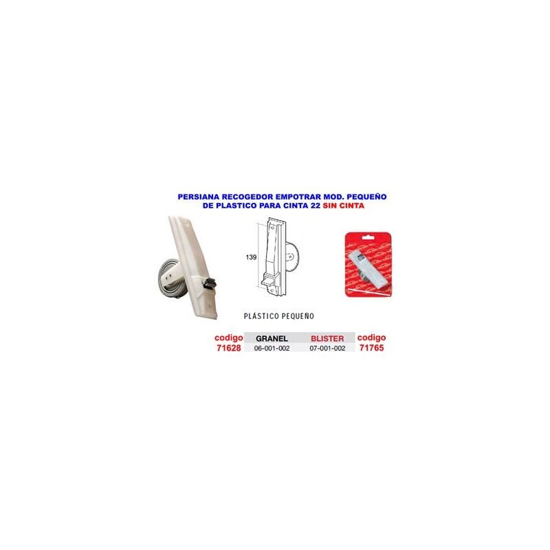 foto del prodotto gaviota recodegor nastro adesivo in plastica piccolo bianco incorporato cieco 2207001002