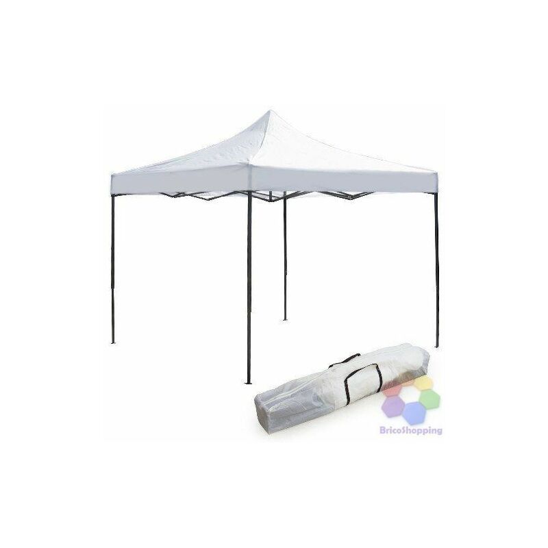 foto del prodotto gazebo 3x3 bianco impermeabile rapido pieghevole top pvc apertura rapida vietri