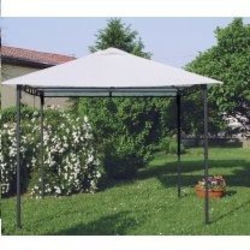 foto del prodotto gazebo 3x3 in metallo con copertura