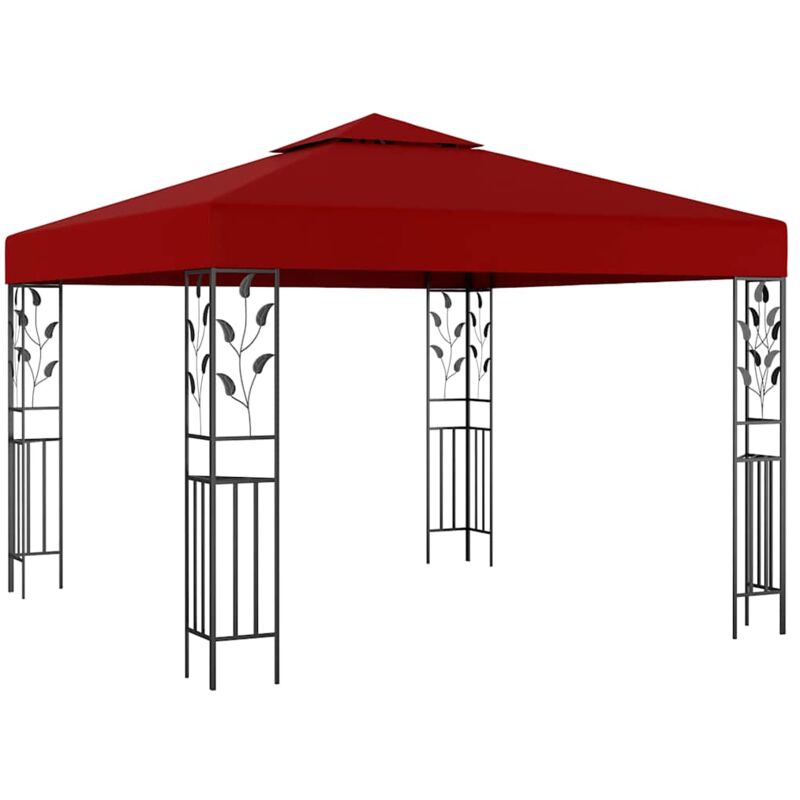 foto del prodotto gazebo 3x3 m rosso vino vidaxl