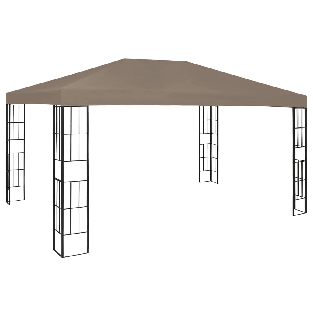 foto del prodotto gazebo 4x3 m grigio talpa cod mxl 66167