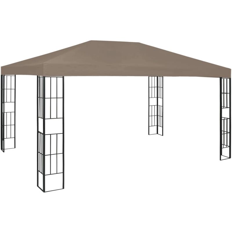 foto del prodotto gazebo 4x3 m grigio talpa vidaxl 457937