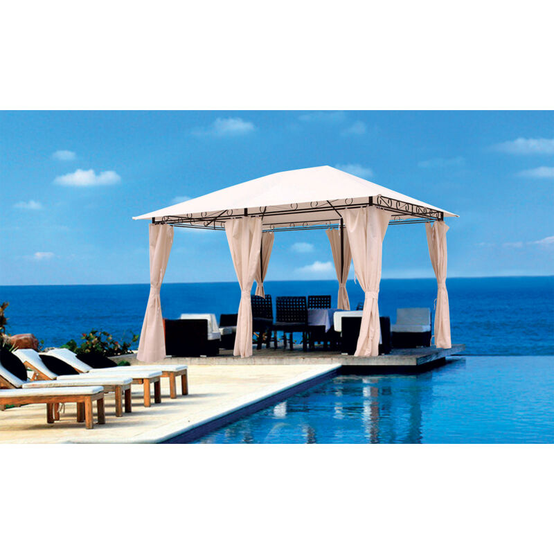foto del prodotto gazebo 4x3m con telo e 6 tende