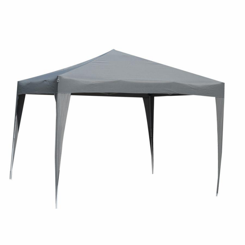 foto del prodotto gazebo acciaio arizona 3x3m automatico poliestere grigio 160gr m2