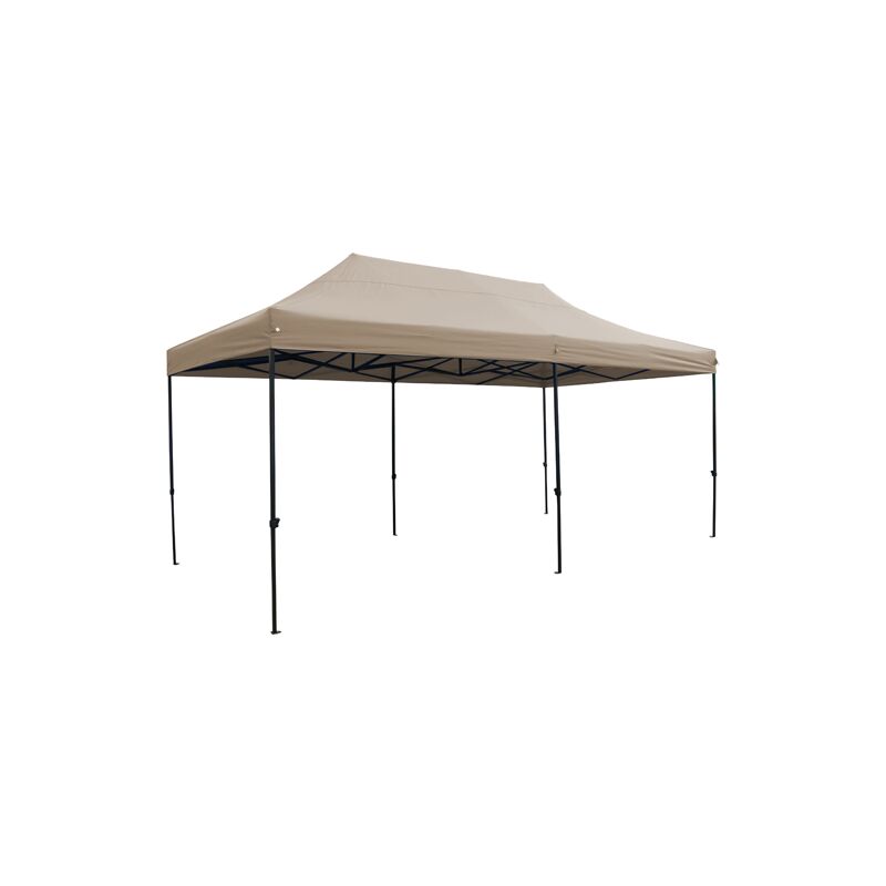 foto del prodotto gazebo acciaio funchal papillon 3x6mt beige richiudibile c sacca trasp