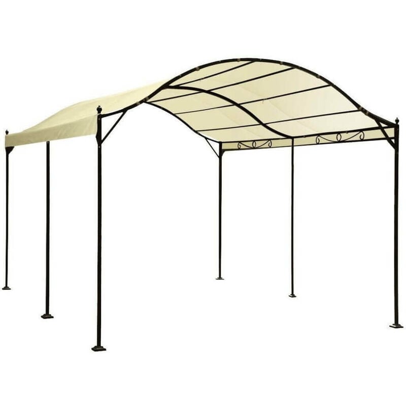 foto del prodotto gazebo arcato 3x4 mt con telo in poliestere rimessa auto copertura ombreggiante gwenda