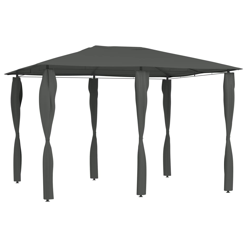 foto del prodotto gazebo con montanti rivestiti 3x4x2,6 m antracite 160 g m cod mxl 65933