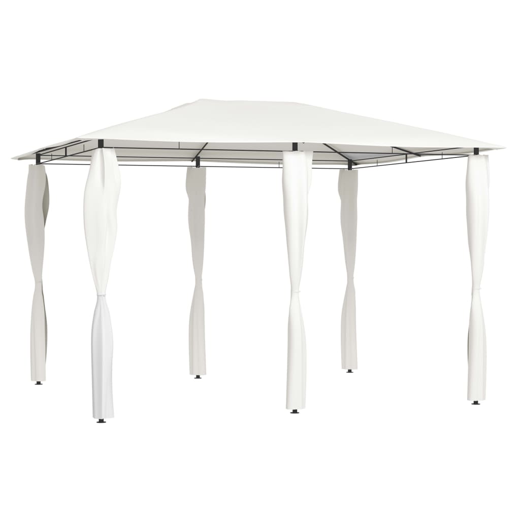foto del prodotto gazebo con montanti rivestiti 3x4x2,6 m crema 160 g m 