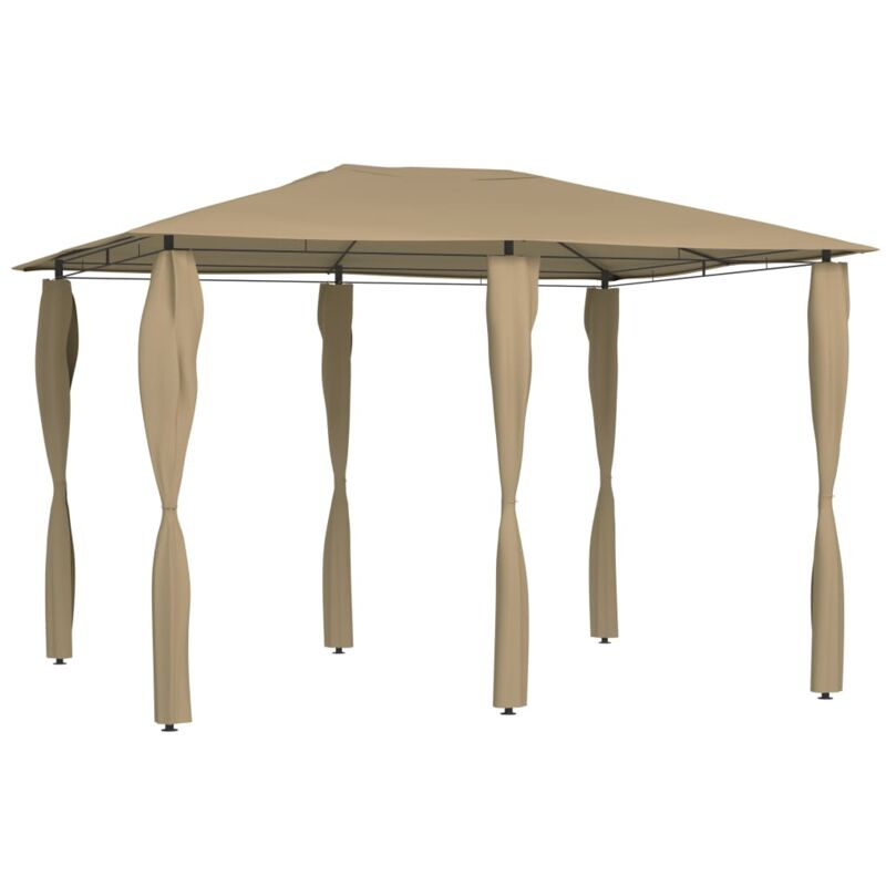 foto del prodotto gazebo con montanti rivestiti 3x4x2,6 m talpa 160 g m vidaxl