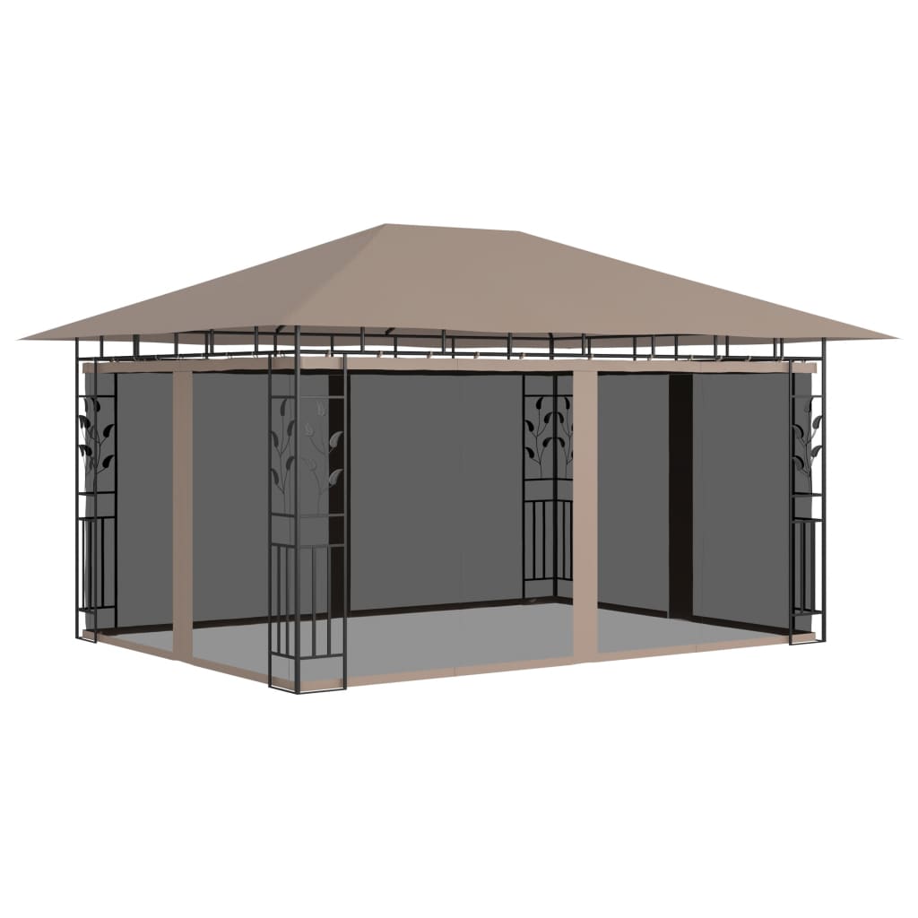 foto del prodotto gazebo con zanzariera 4x3x2,73 m talpa 180 g m cod mxl 63968