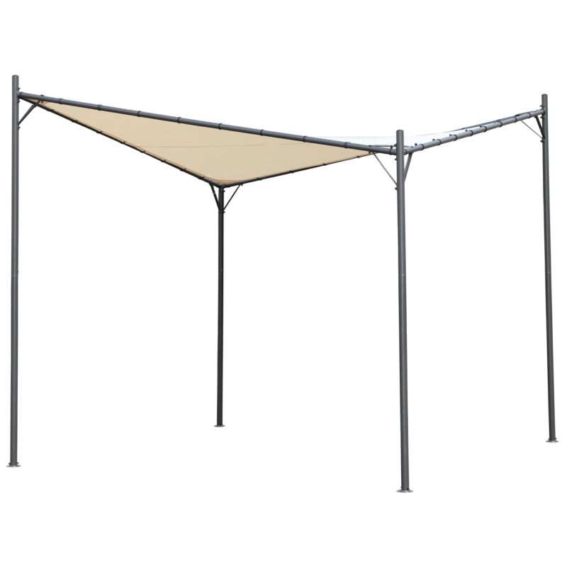 foto del prodotto gazebo da esterno eurogarden miami in acciaio ecr 3x3 m