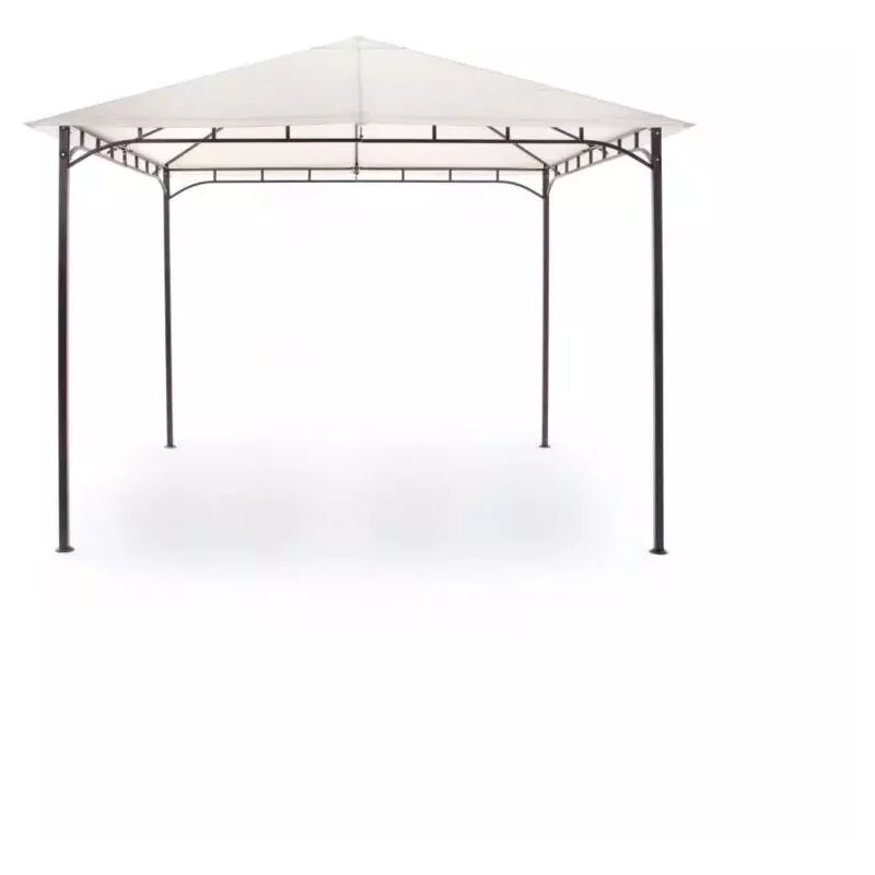 foto del prodotto gazebo da esterno rodi in ferro e poliestere colore sabbia, 300x300x255 cm