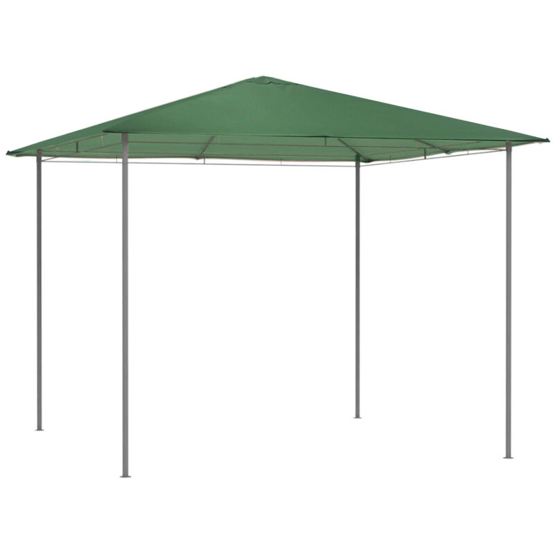 foto del prodotto gazebo da giardino 3x3 cm verde per esterno copertura in poliestere resistente