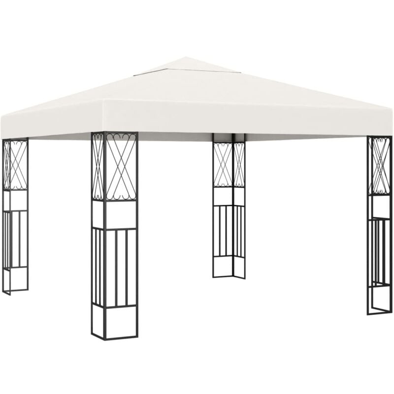foto del prodotto gazebo da giardino 3x3 m in tessuto e acciaio resistente vari colori colore crema