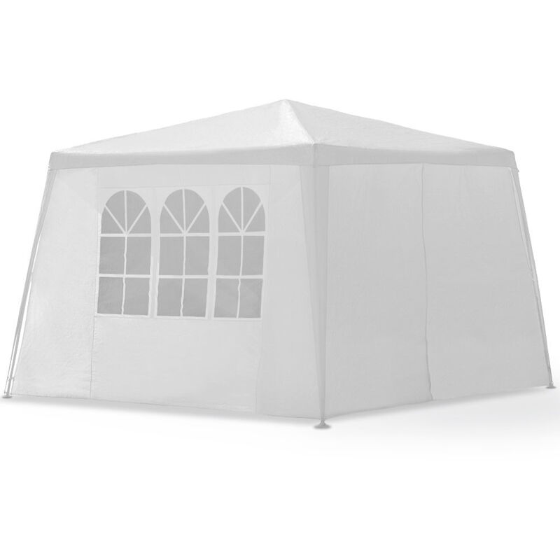 foto del prodotto gazebo da giardino 3x3 m pavilion con 4 pareti laterali padiglione tenda in polietilene birra porta con cerniera per festa di nozze da mercato da