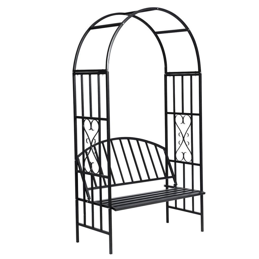 foto del prodotto gazebo da giardino arco di rose con panca per gazebo in metallo 2202005