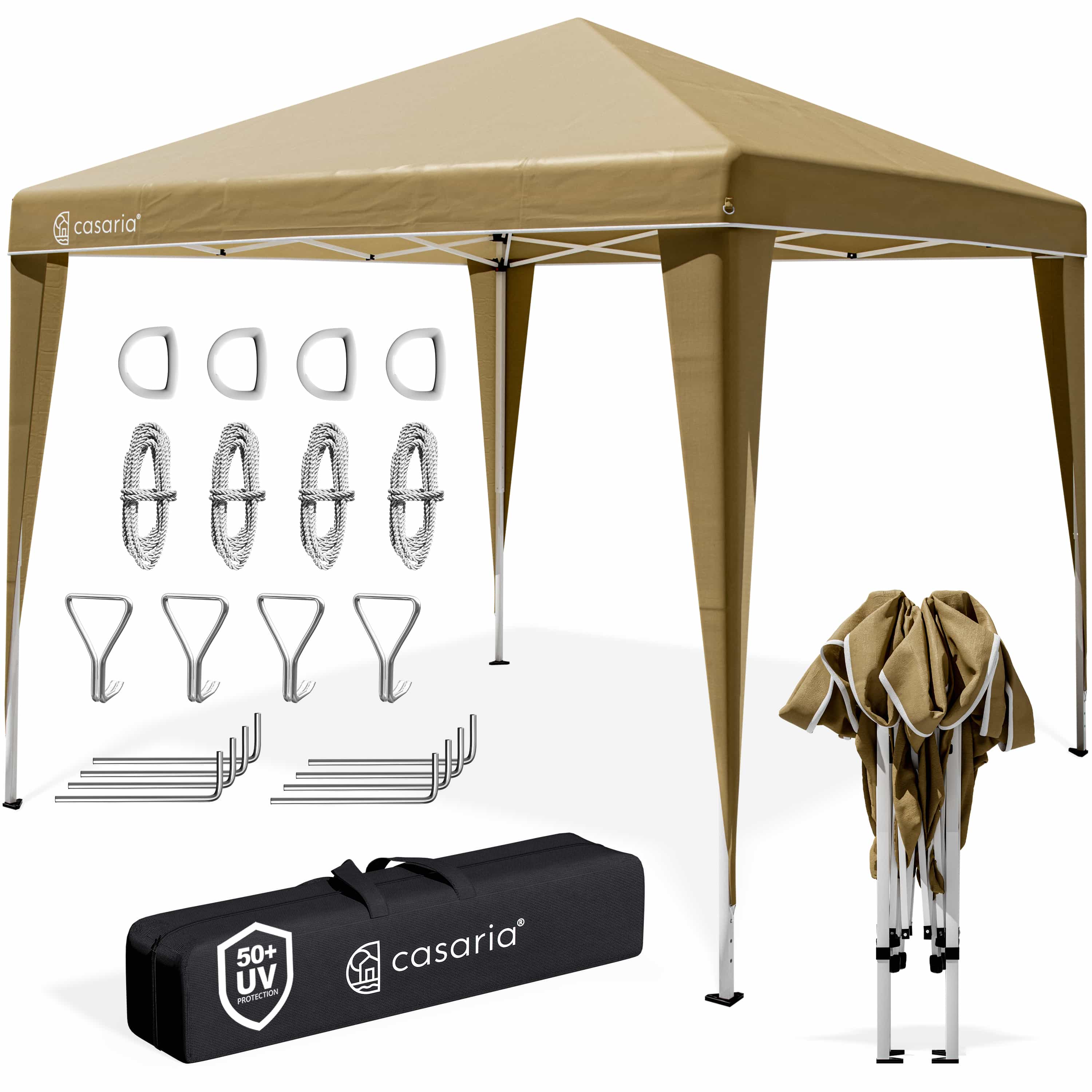 foto del prodotto gazebo da giardino capri beige 3x3m