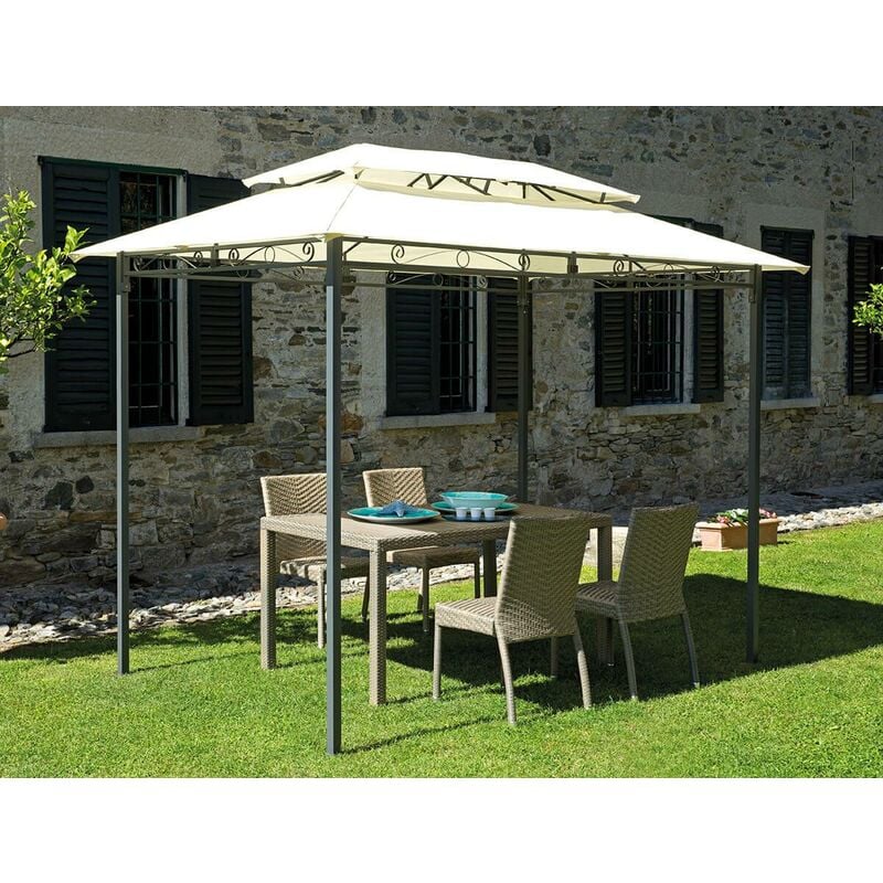 foto del prodotto gazebo da giardino in ferro 3x2m vorghini ecr 
