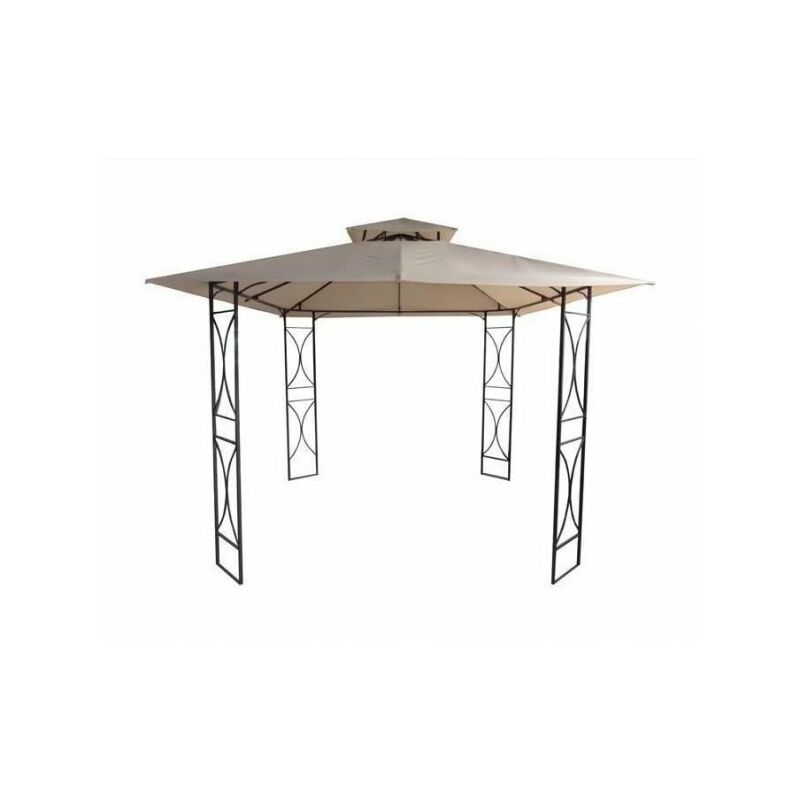 foto del prodotto gazebo da giardino in ferro bttuto 3x3 mt ecr antivento sicorage neggiu