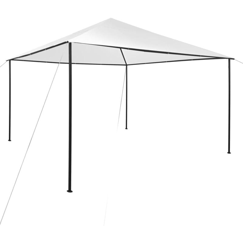 foto del prodotto gazebo da giardino tettoia in acciaio bianco vari dimensioni dimensioni 4 x 4 m