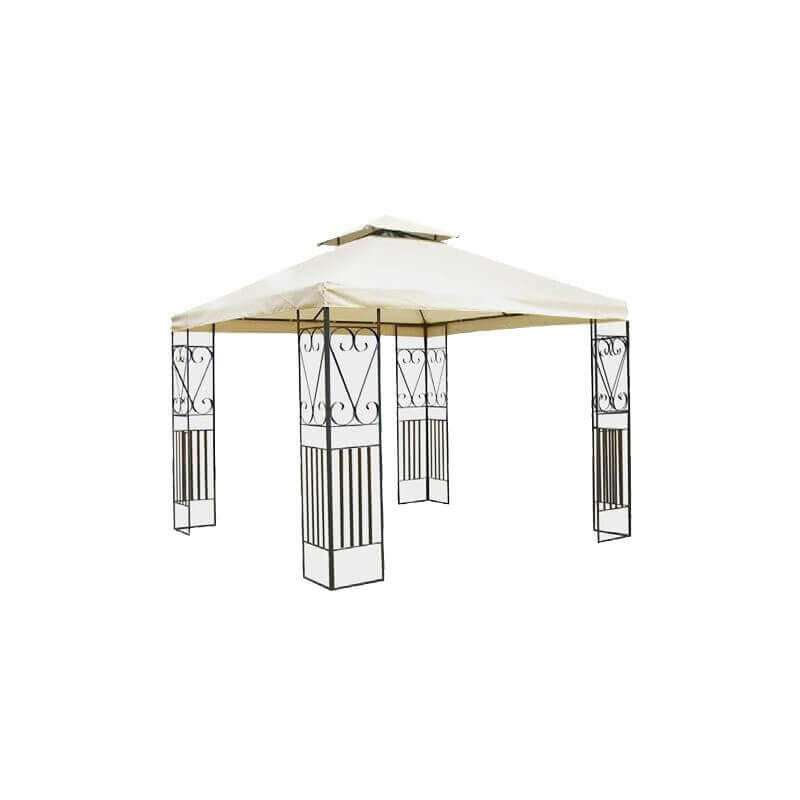 foto del prodotto gazebo in acciaio e poliestere 3x3 mt raylee