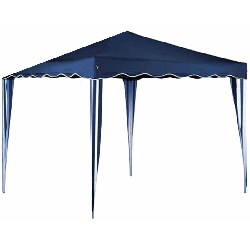 foto del prodotto gazebo in acciaio e poliestere blu 3x3 mt marilia