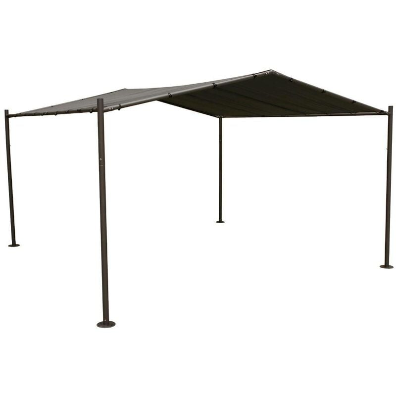 foto del prodotto gazebo in ardesia certeli 4x4m in acciaio trattato con polveri epossidiche hesp ride